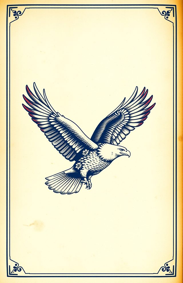 Bald Eagle Soaring Patriotic