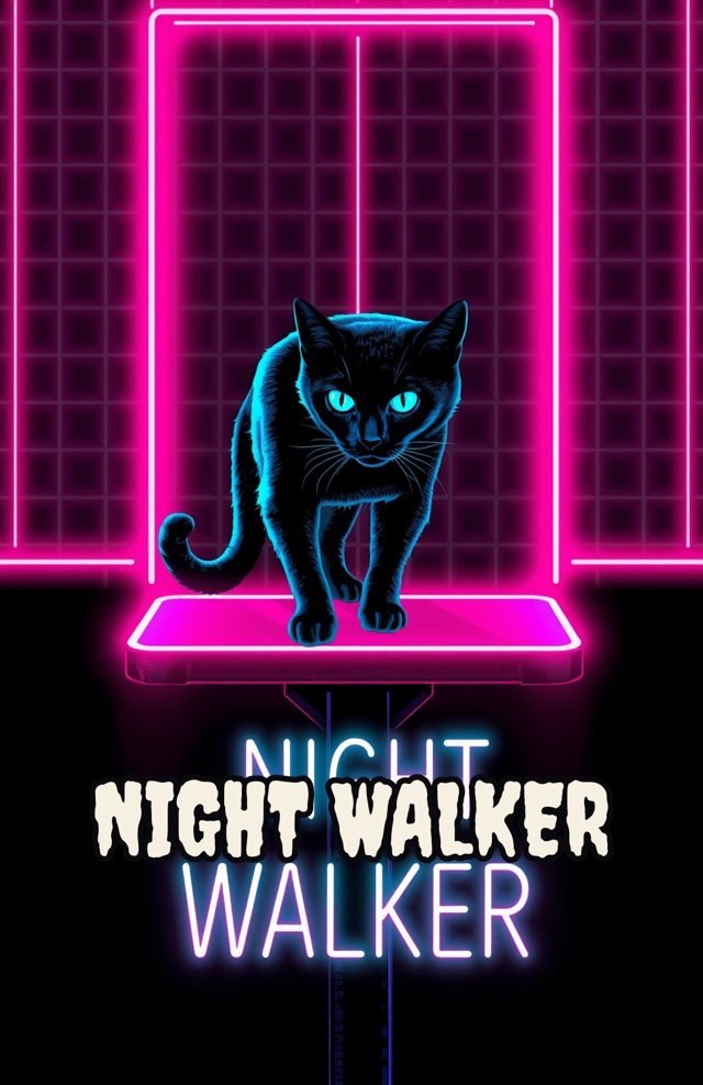 Neon Noir Black Cat