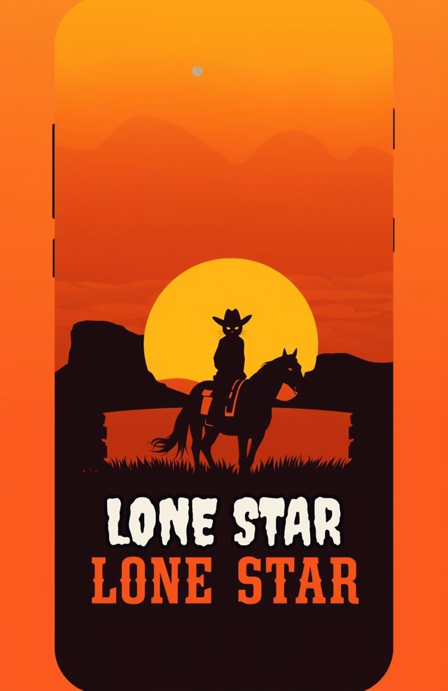 Cat Cowboy Sunset