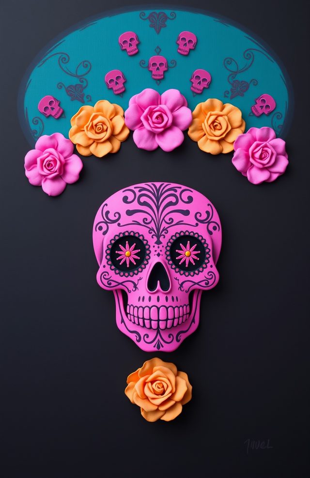Pink Skull Marigold
