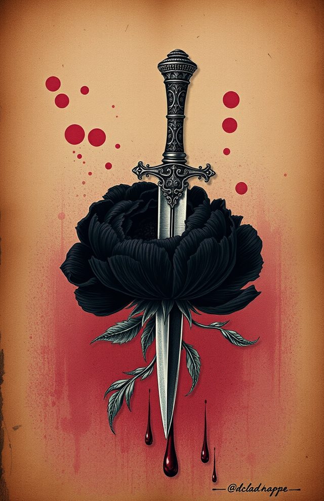 Wilted Peony & Dagger