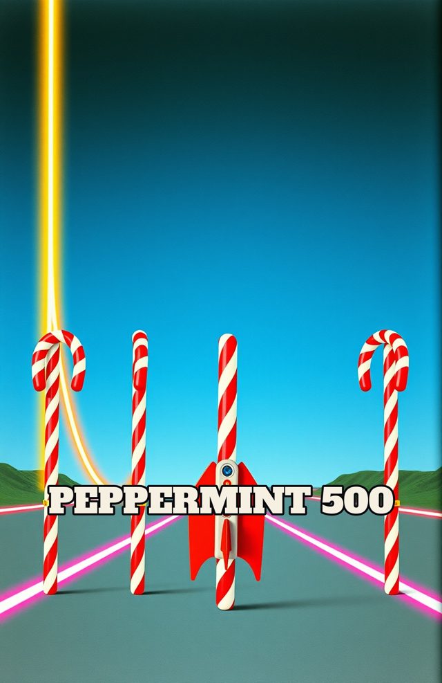 Neon Candy Cane Race