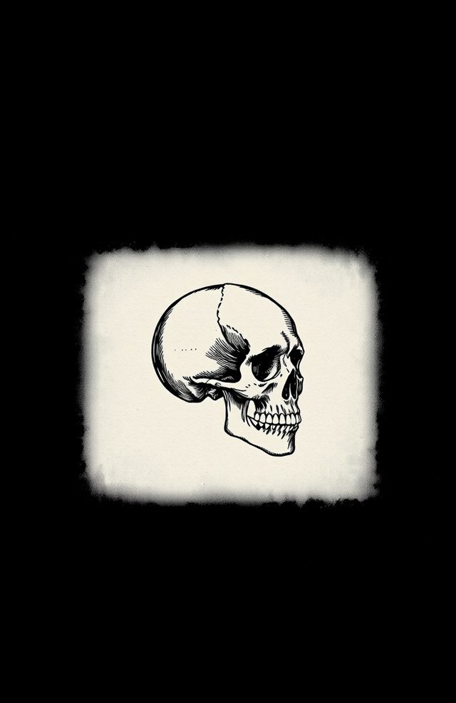Skull Profile Etching