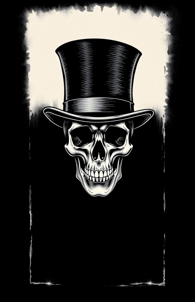 Skull with Top Hat
