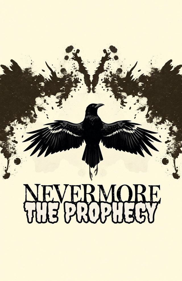 Raven's Warning Inkblot Typography