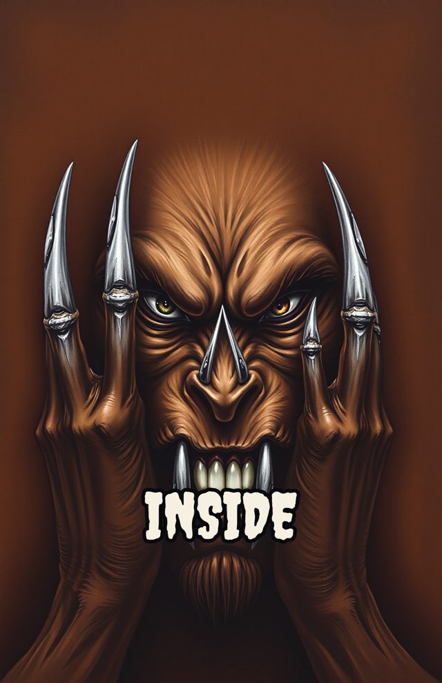 Werewolf Scratch Wood Typography