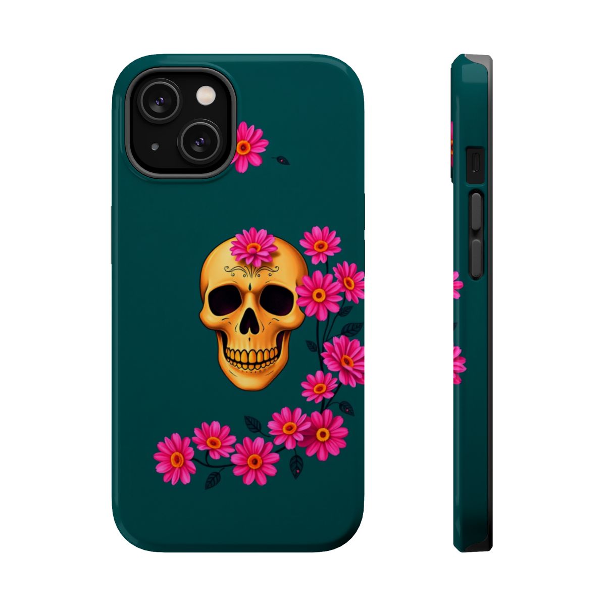 Pink Marigold Skull