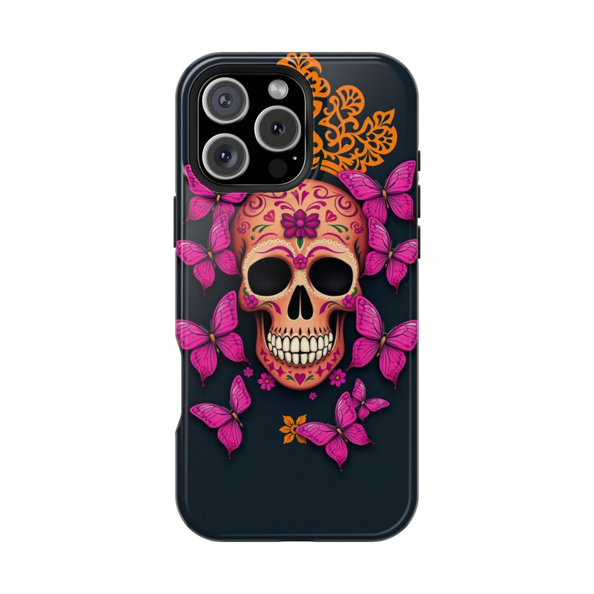 Pink Butterfly Skull
