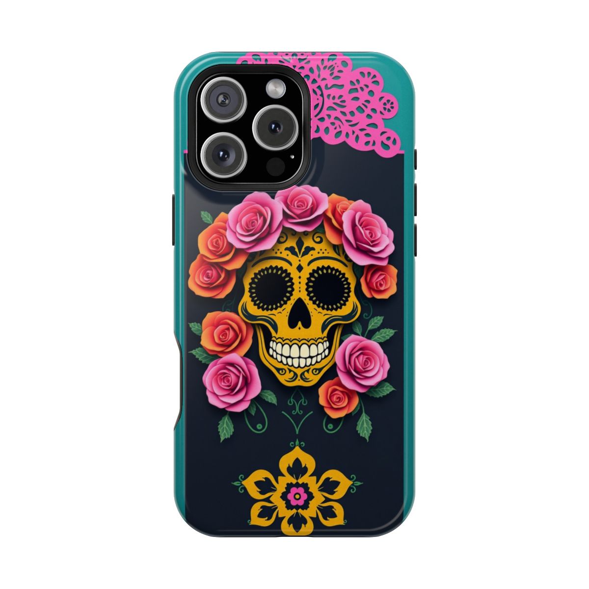 Marigold Skull Rose