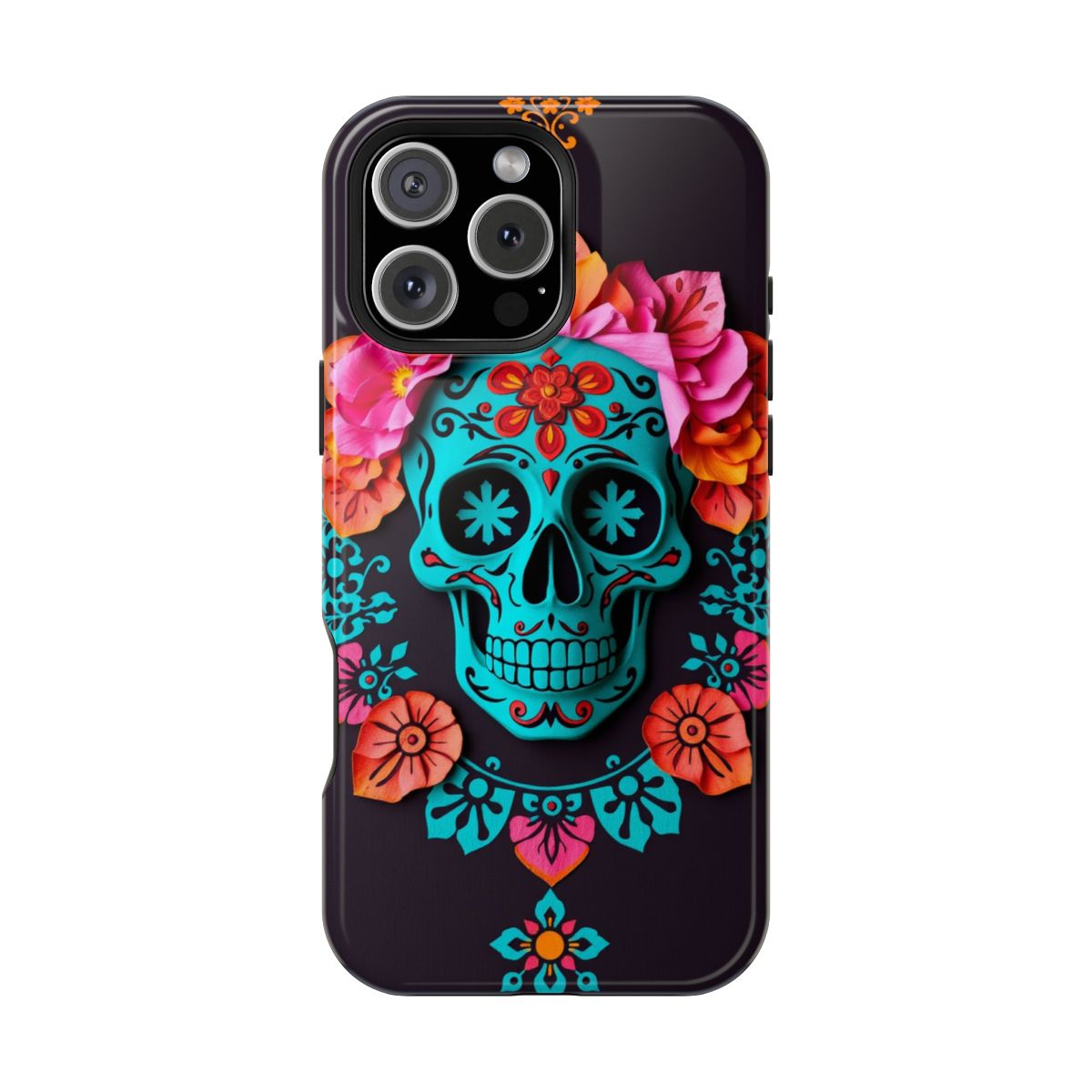 Marigold Skull Papel Picado
