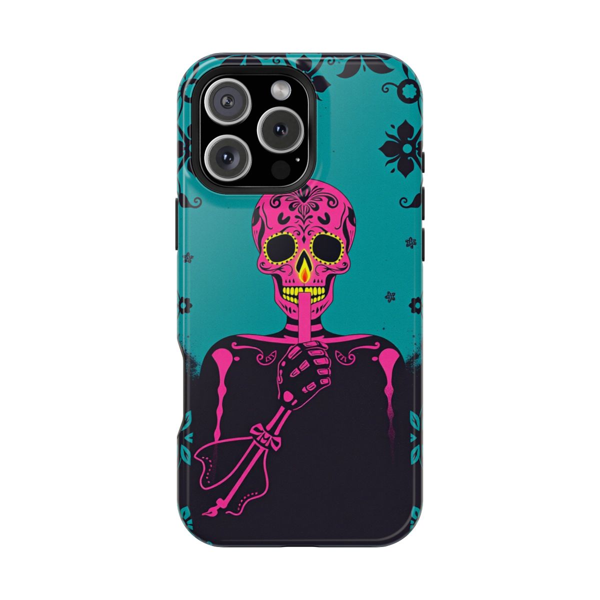 Pink Skull Candle