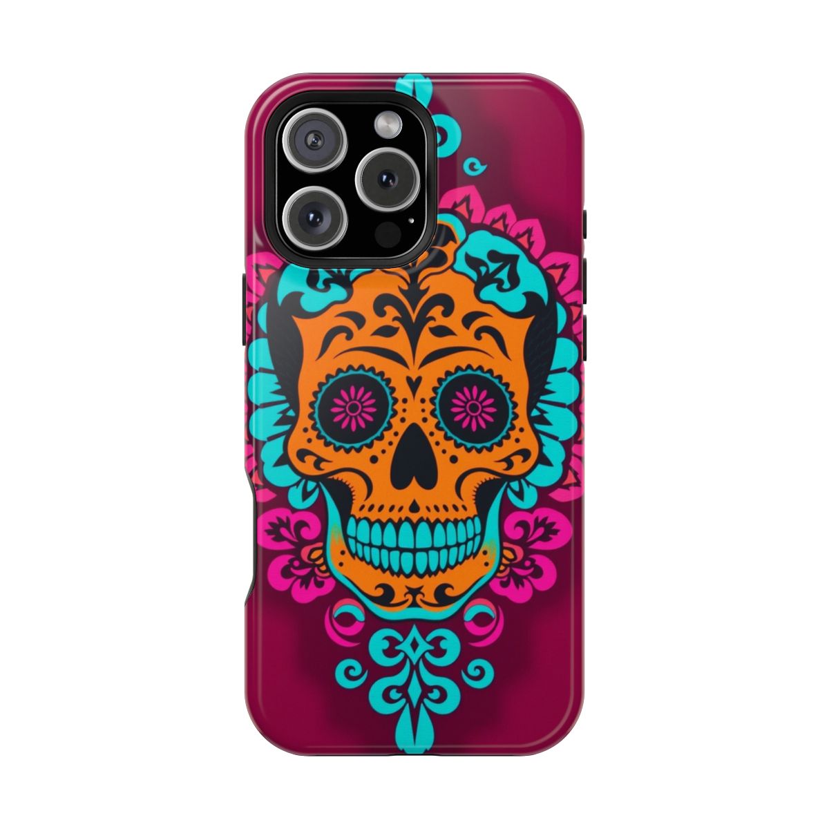 Charcoal Papel Picado Skull