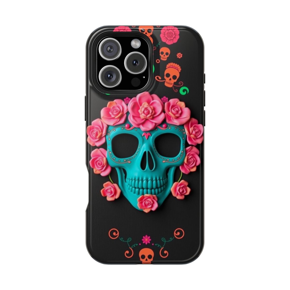 Teal Skull Marigold