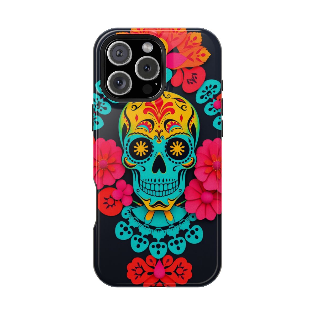 Marigold Skull Papel Picado