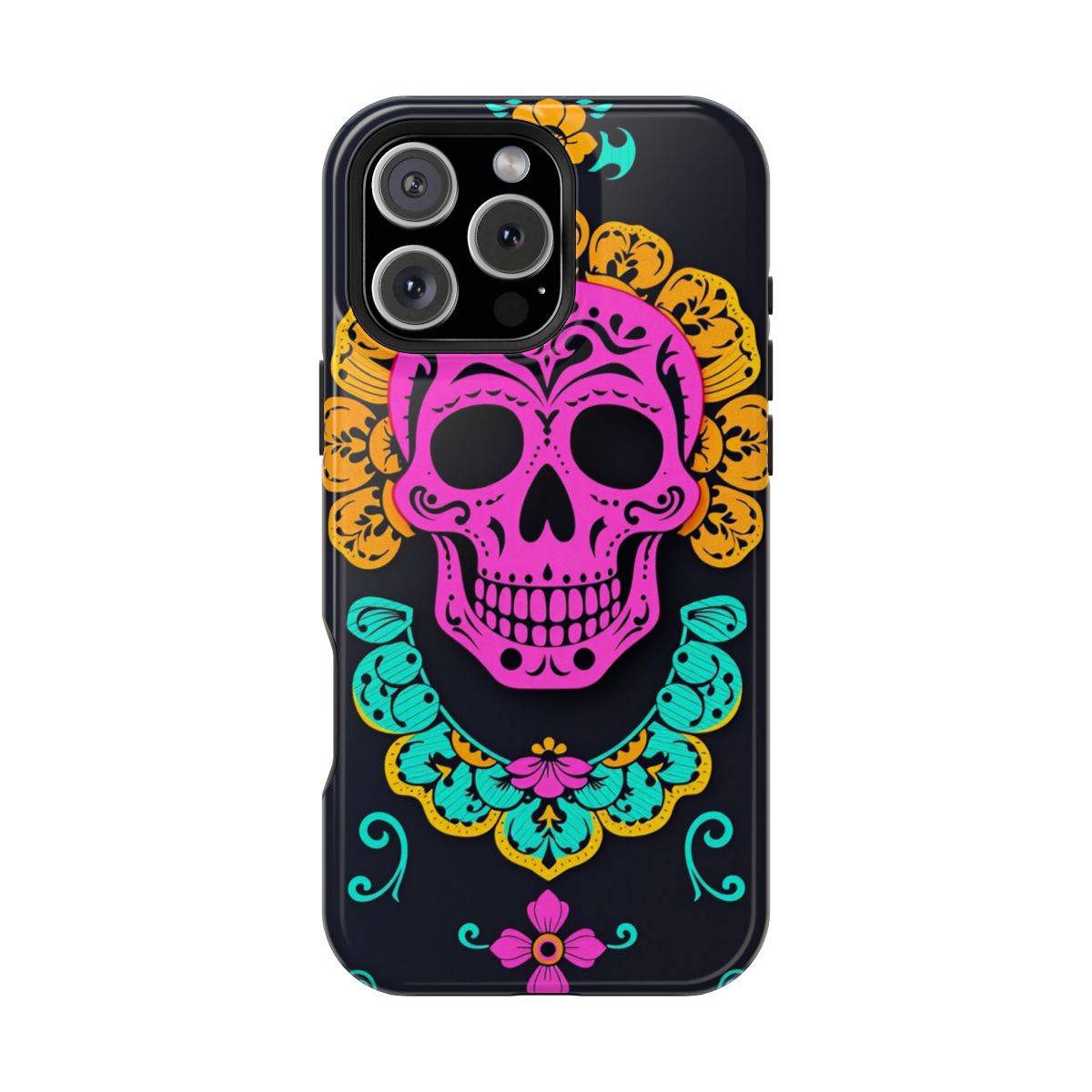 Pink Skull Papel Picado