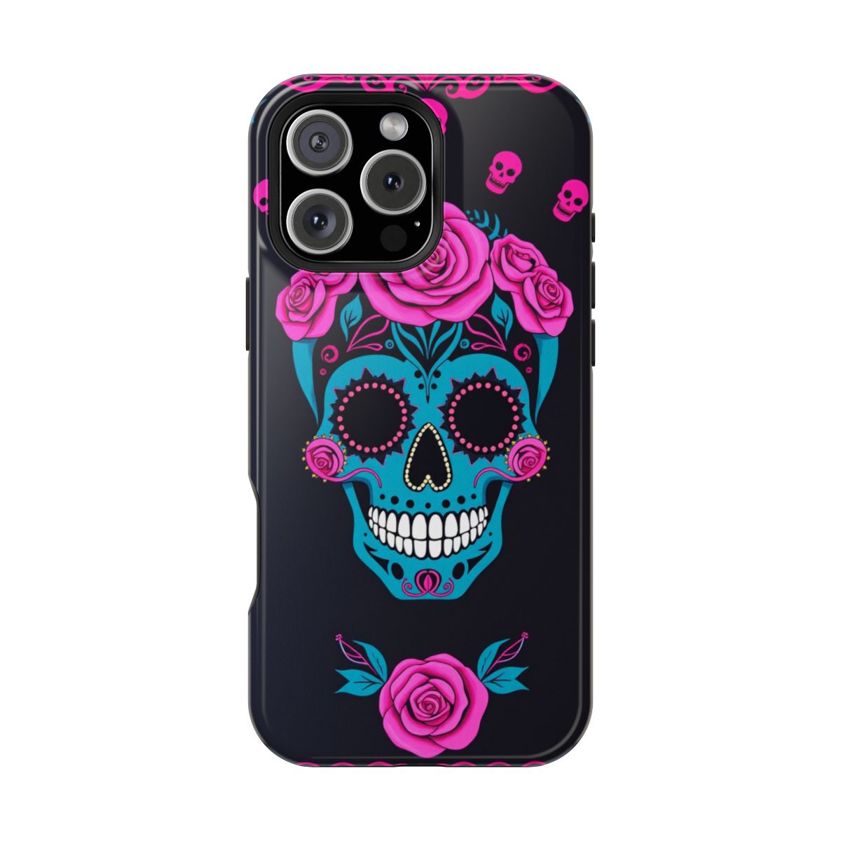 Pink Skull Marigold Rose