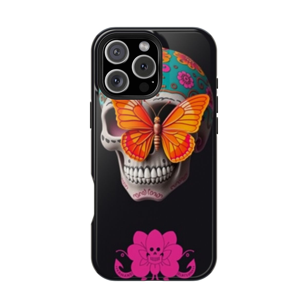 Pink Skull Marigold Butterfly
