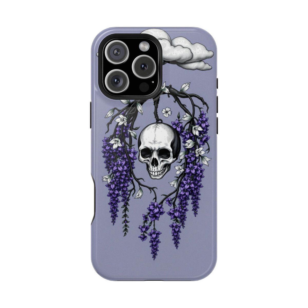 Skull with Wisteria Noose