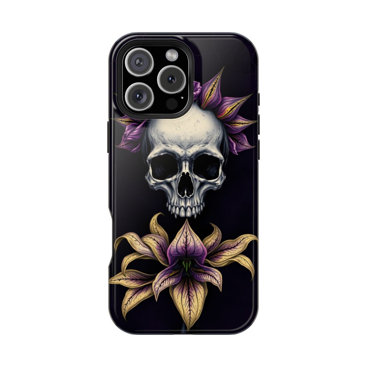 Skull with Wilted Lilies