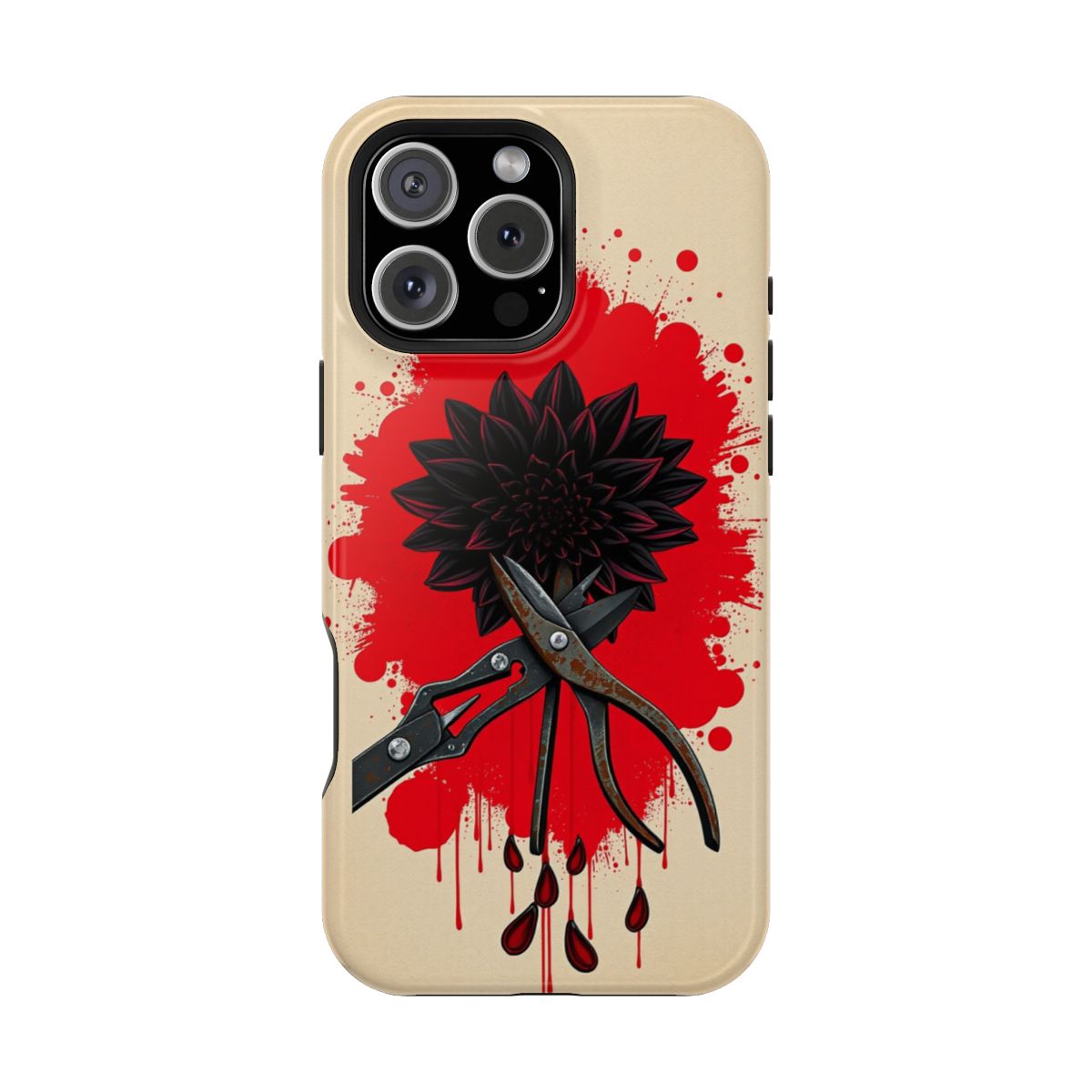 Black Dahlia with Rusted Shears