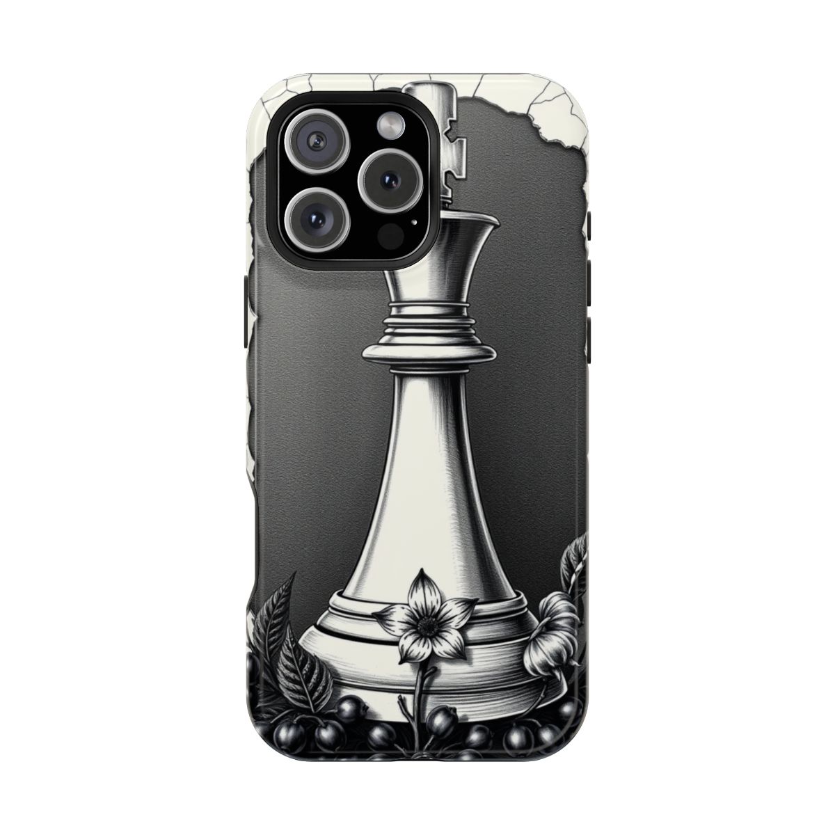 Gothic Chess Piece with Deadly Nightshade
