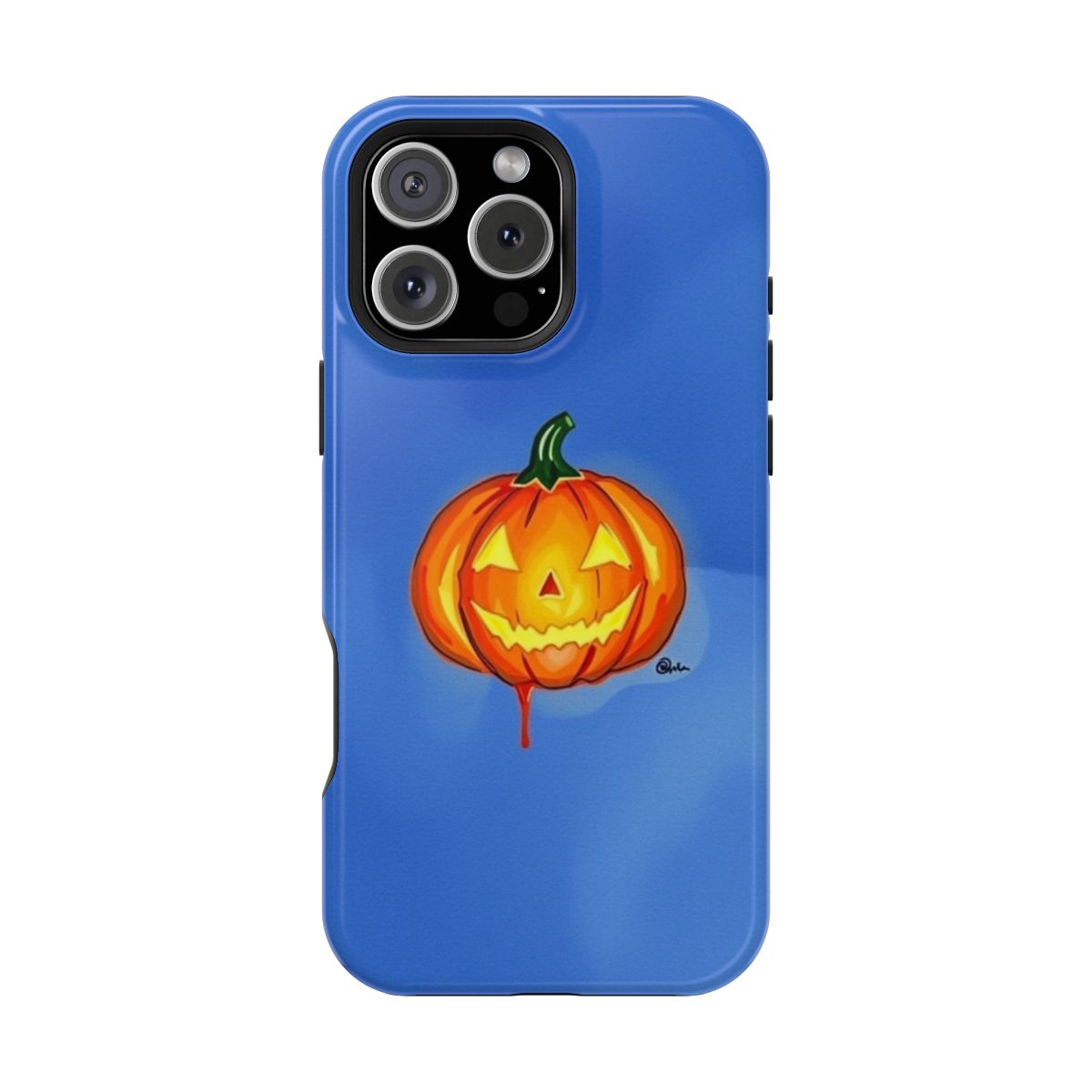 Watercolor Dripping Pumpkin Glow