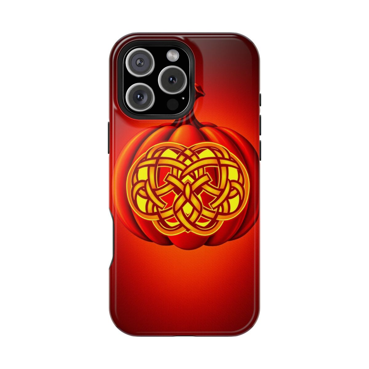 Pumpkin with Glowing Celtic Knots