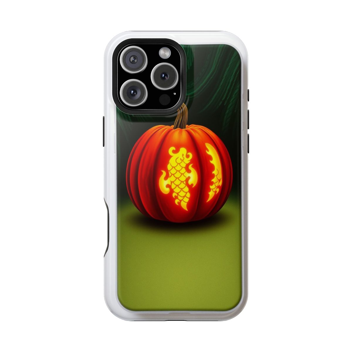 Pumpkin with Glowing Dragon Scales