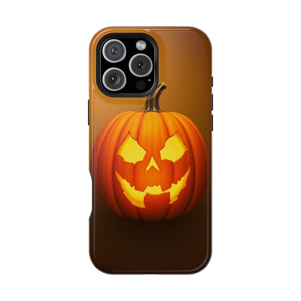 Pumpkin with Glowing Haunted Portrait