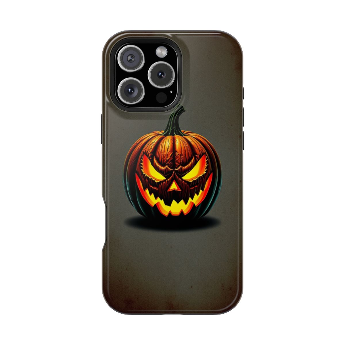 Pumpkin with Glowing Chainsaw Marks