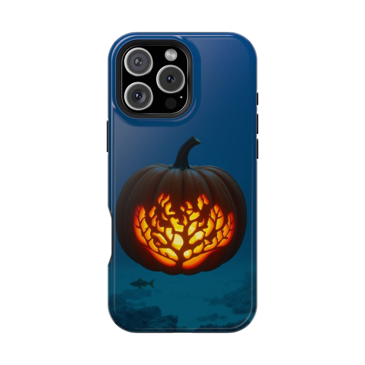 Pumpkin with Glowing Coral Reef