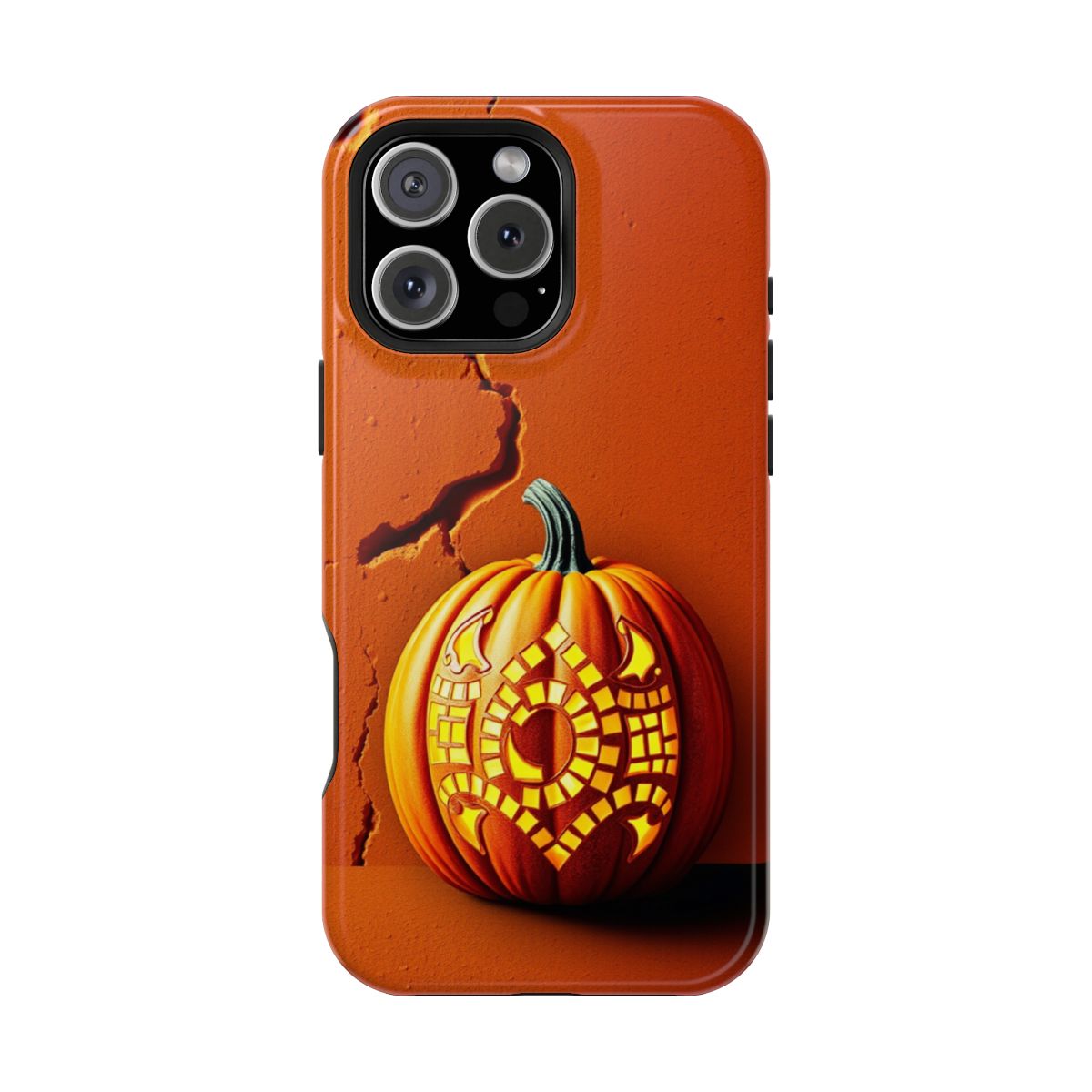 Pumpkin with Glowing Mosaic Tiles