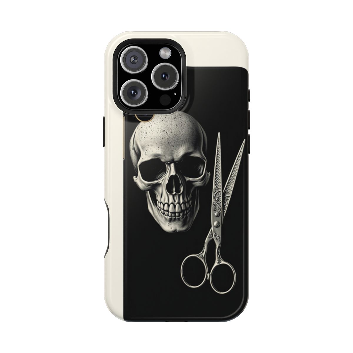 Skull with Scissors