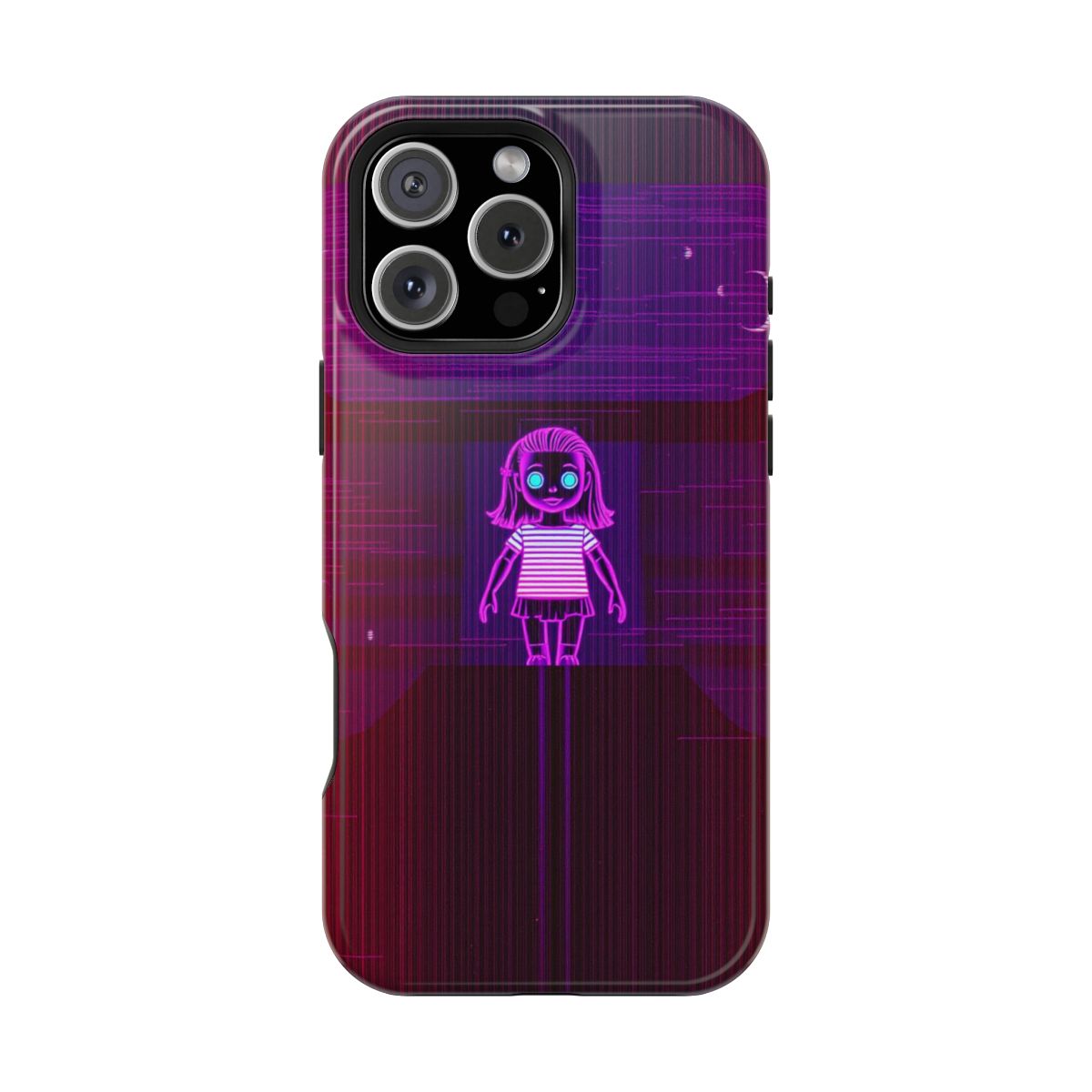 Glitchy Neon Doll