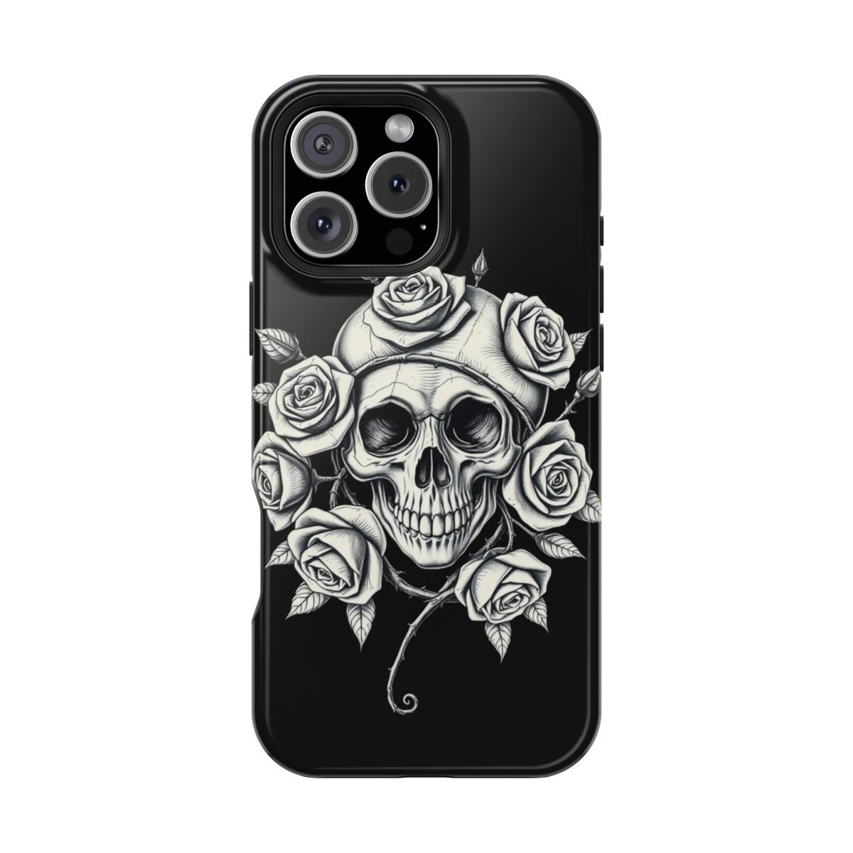 Skull and Thorny Rose