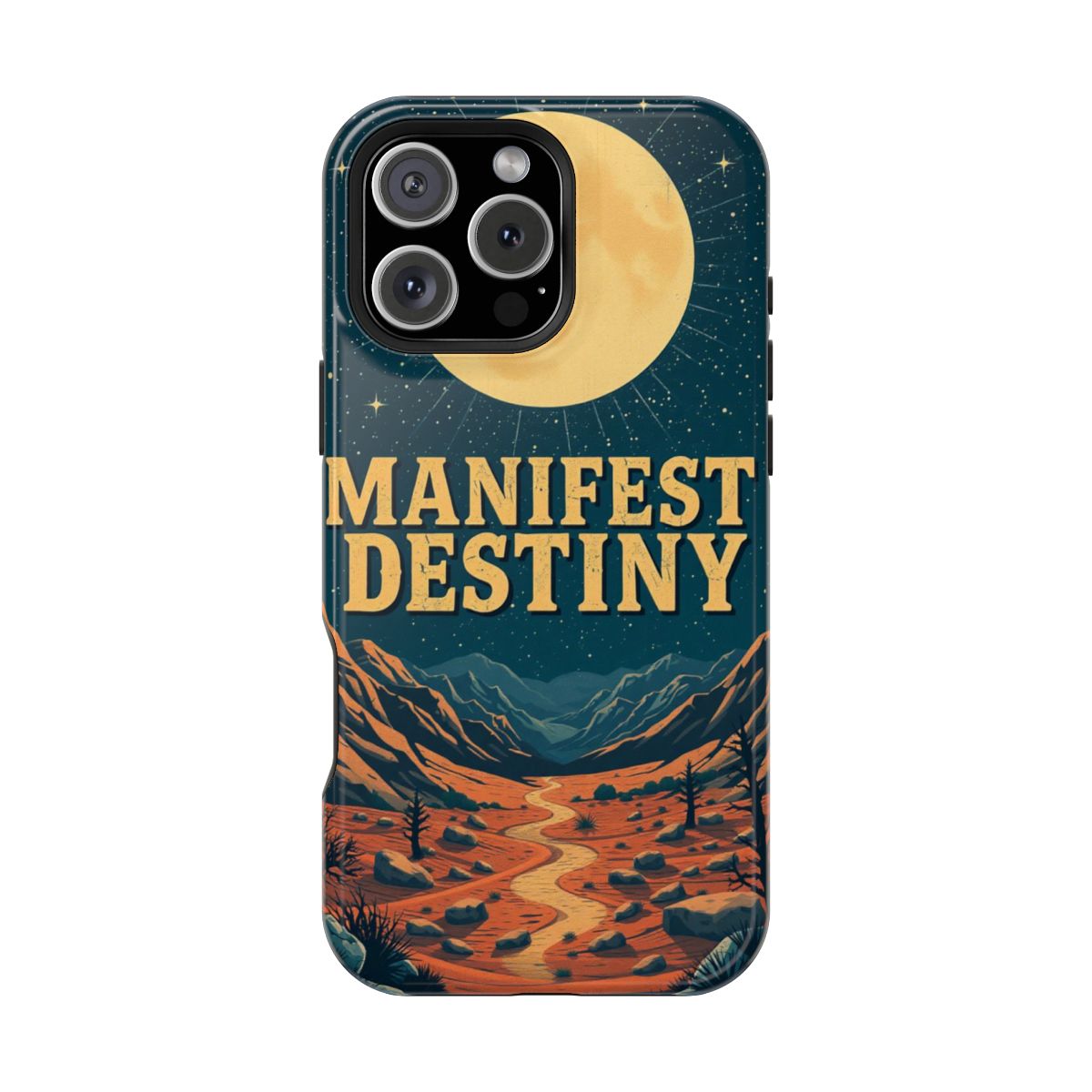 Manifest Destiny Vintage Poster Desert Phone Case For iPhone Samsung
