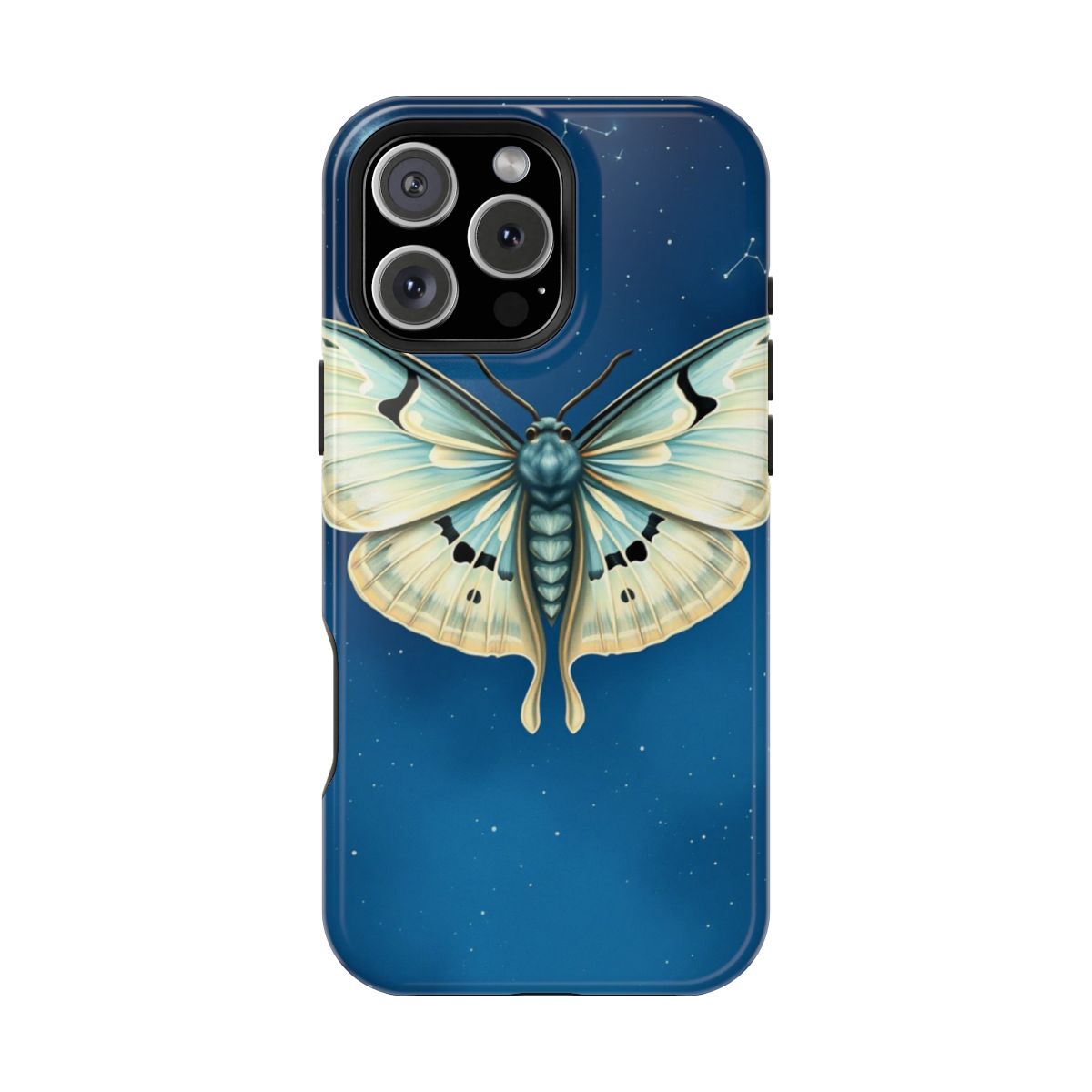 Artistic Celestial Moth Flight Phone Case For iPhone Samsung