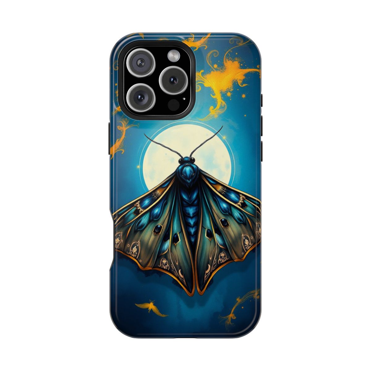 Mystical Moth Art Aura Phone Case For iPhone Samsung