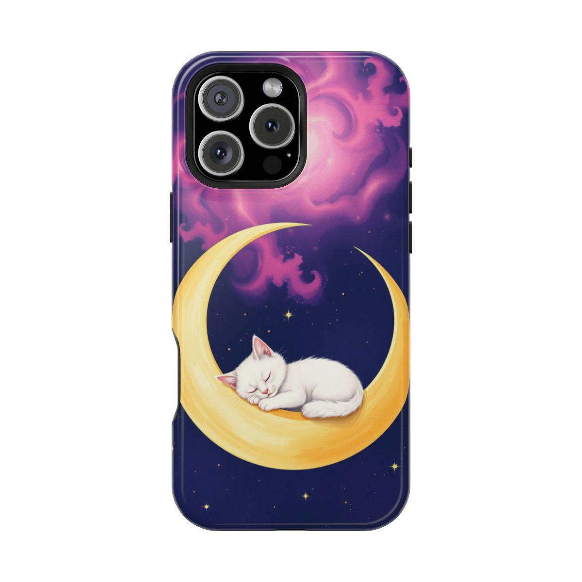 Dreamy Starry Cosmic Kitten Phone Case For iPhone Samsung