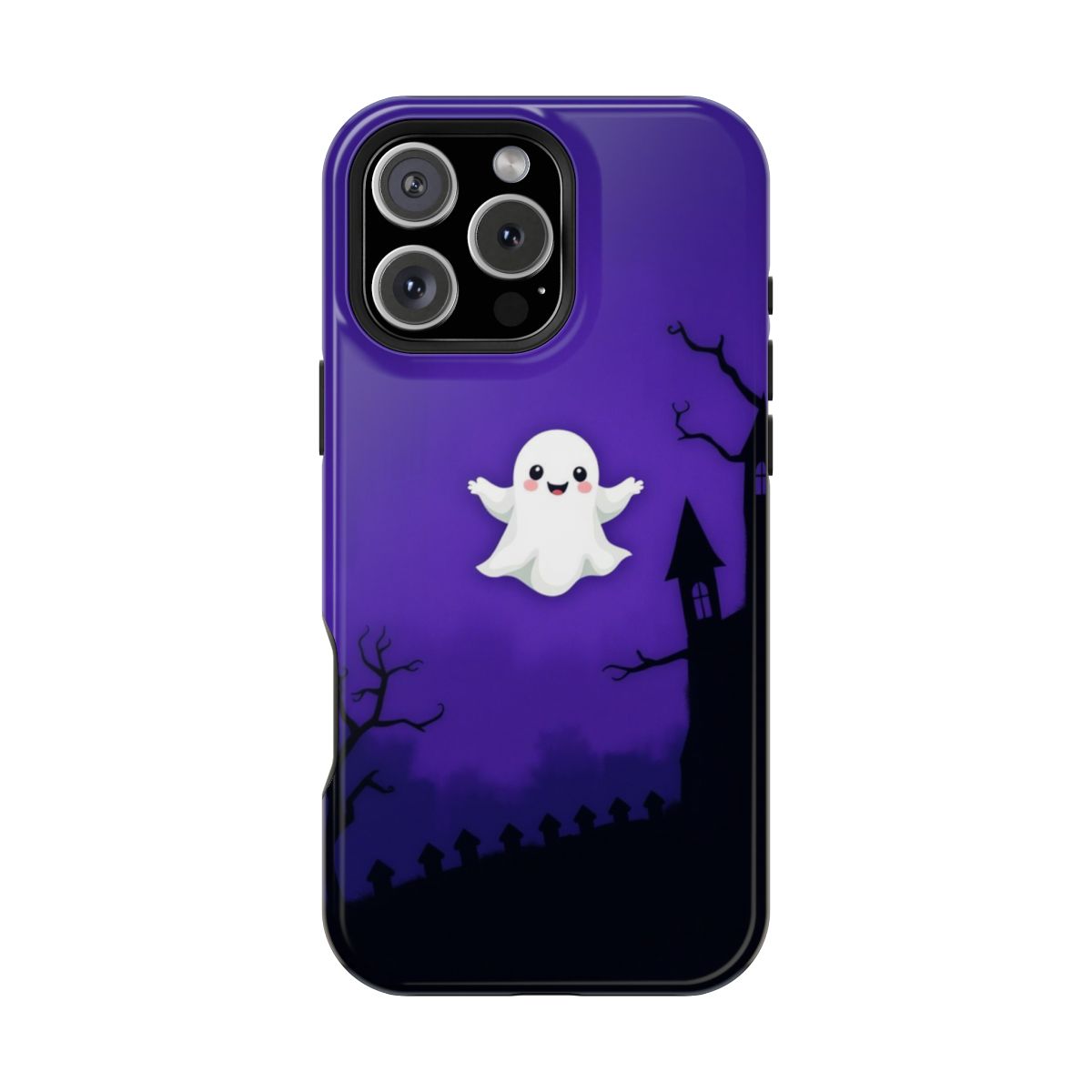 Spooky Cartoon Ghost Phone Case For iPhone Samsung