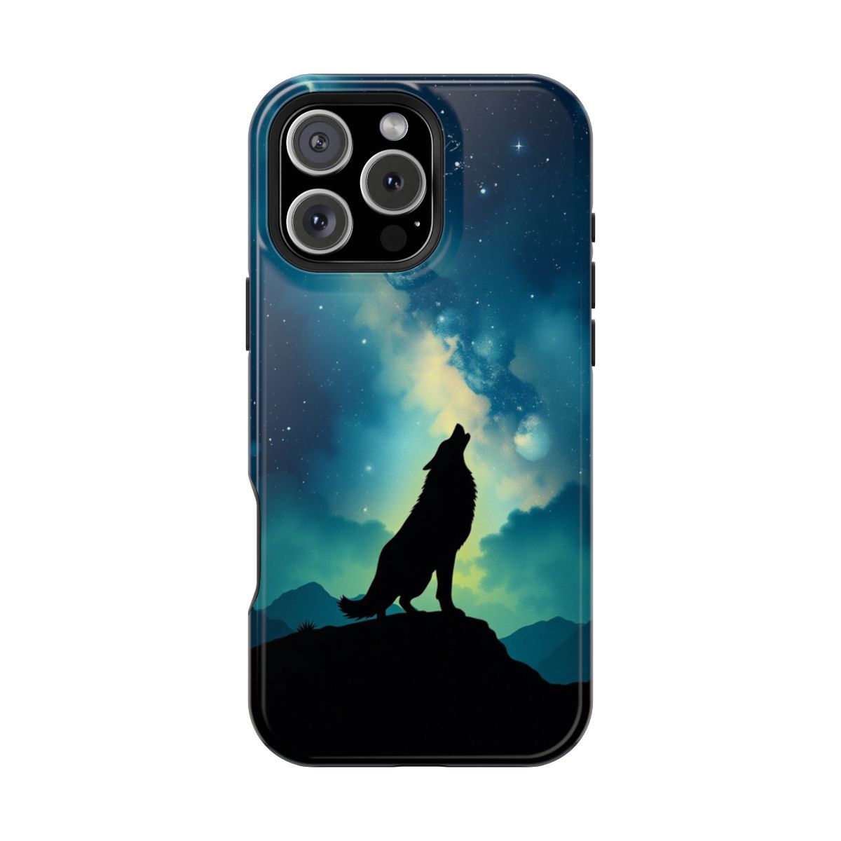 Celestial Wolf Stargazer Silhouette