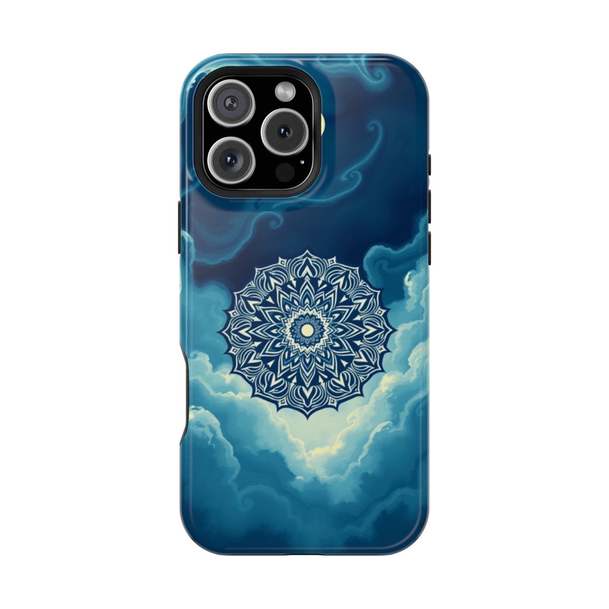 Mystic Moonlit Mandala Clouds Phone Case For iPhone Samsung