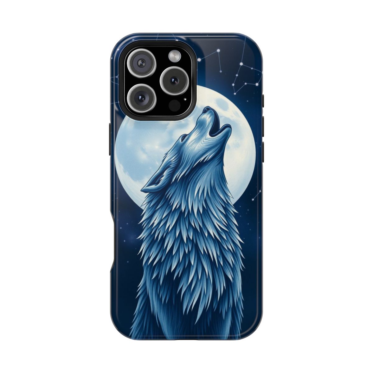 Galactic Wolf Constellation Phone Case For iPhone Samsung