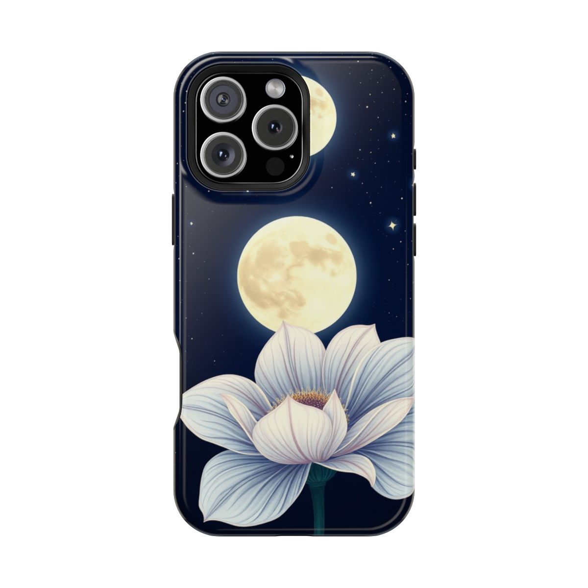 Midnight Bloom Ethereal Floral Phone Case For iPhone Samsung
