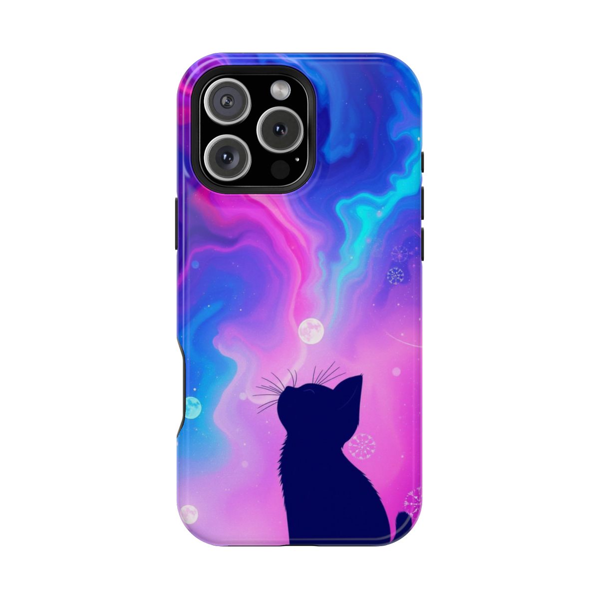 Dreamy Galaxy Cat Phone Case For iPhone Samsung