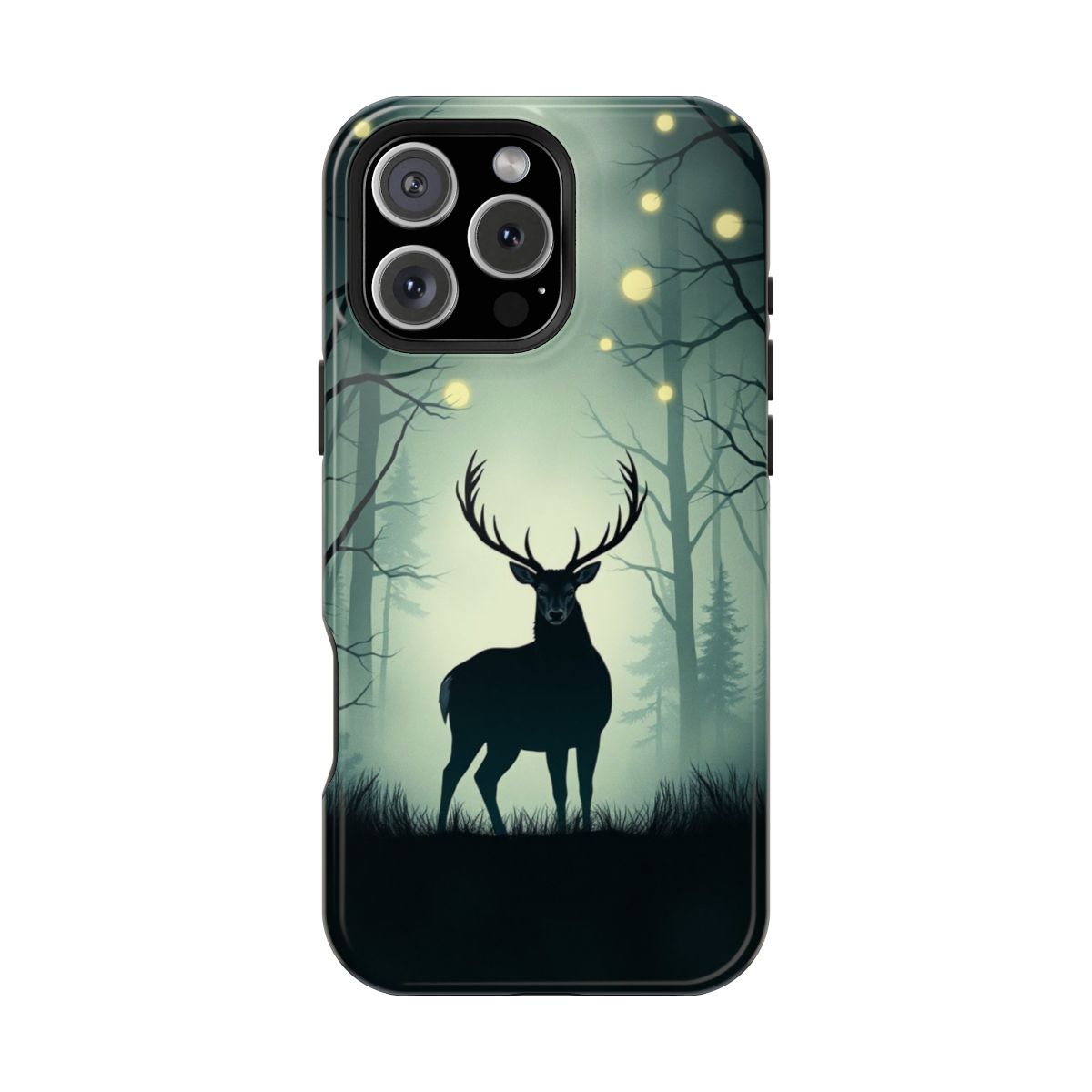 Mystical Forest Stag Dark Fantasy Phone Case For iPhone Samsung