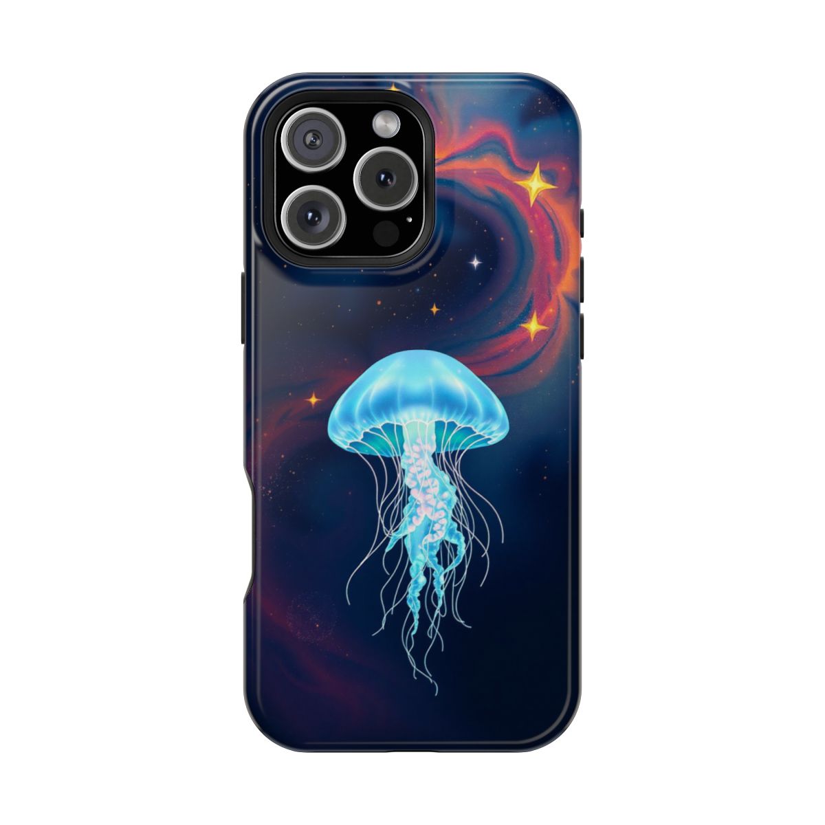 Glowing Jellyfish Space Phone Case For iPhone Samsung