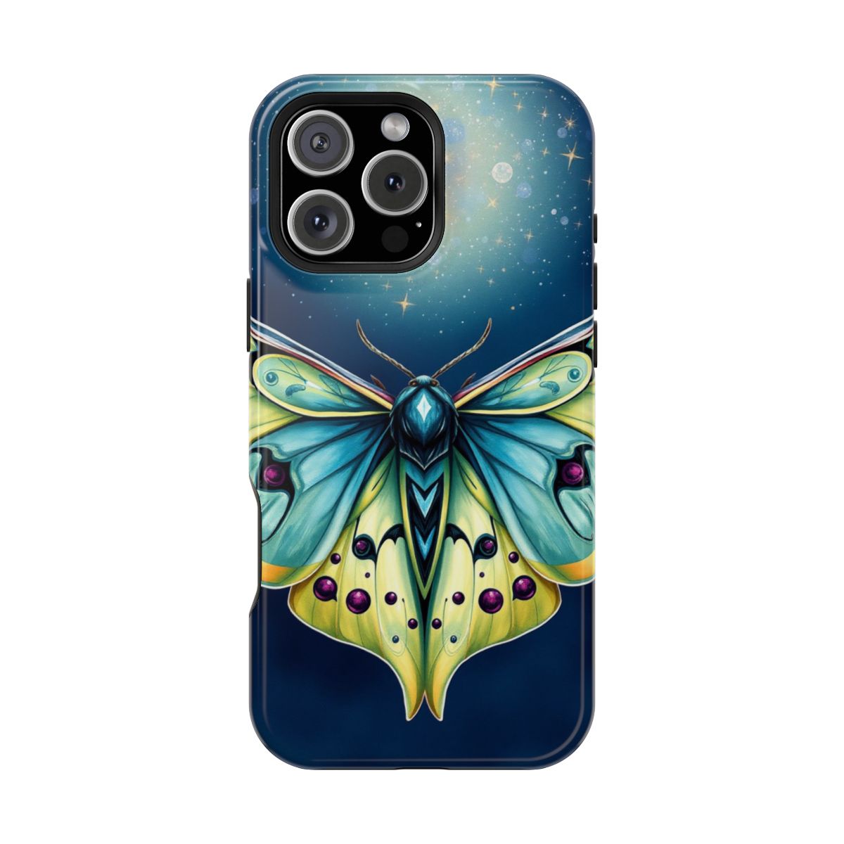 Ethereal Mystic Moth Art Phone Case For iPhone Samsung