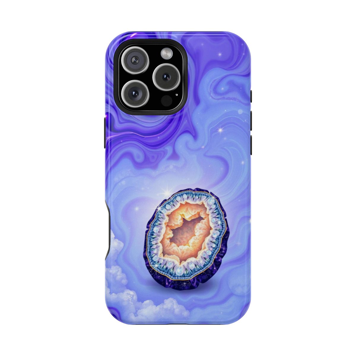 Mystic Crystal Geode Phone Case For iPhone Samsung