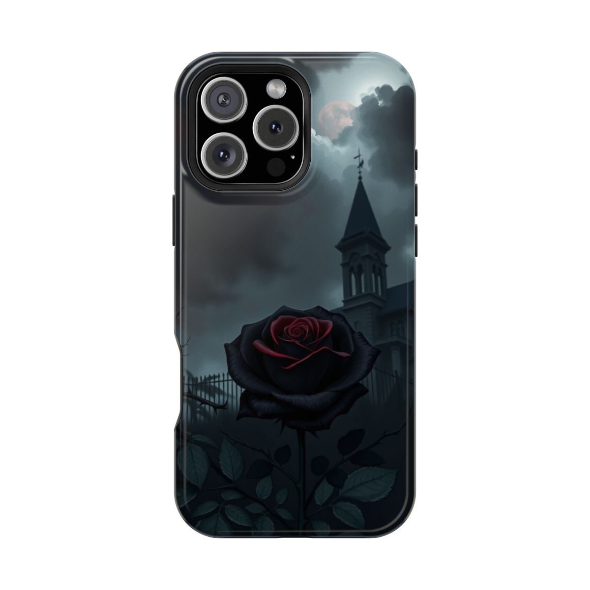 Gothic Rose Haunted Mansion Phone Case For iPhone Samsung